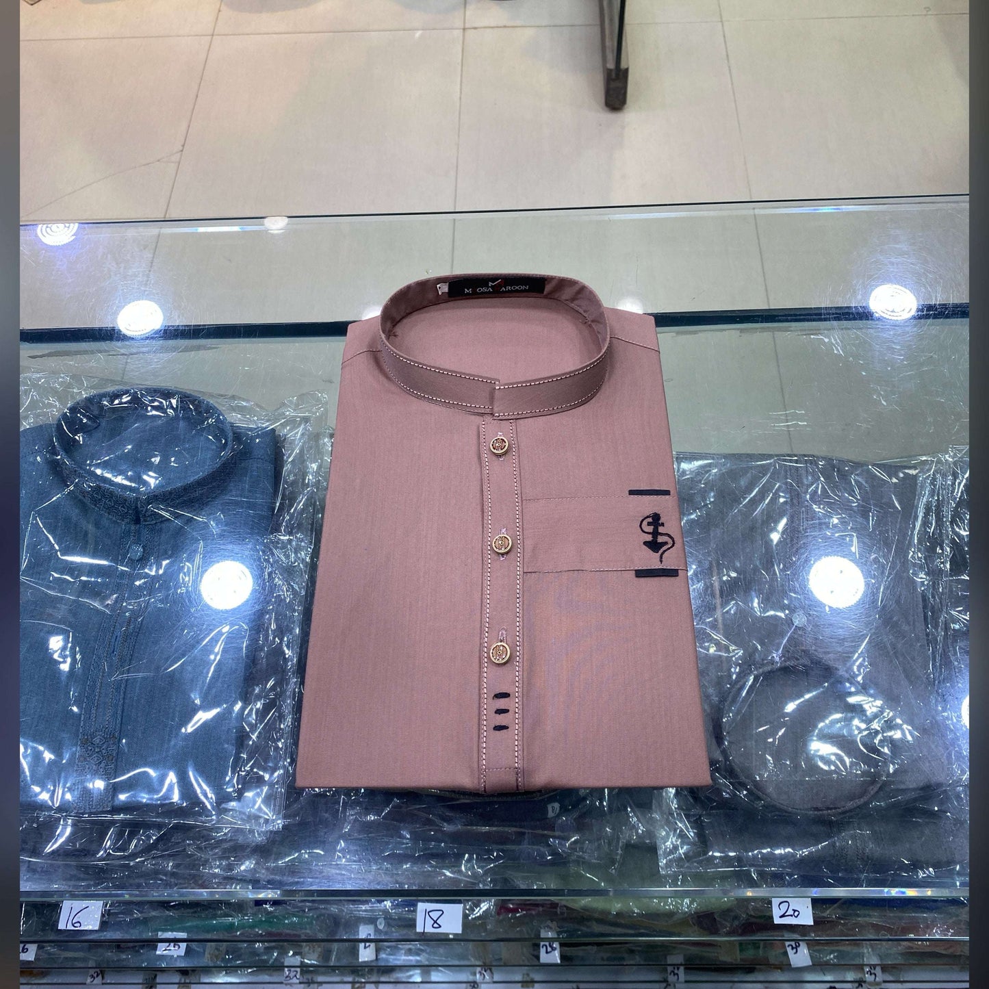 Dusty Rose Designing Kurta Pajama/Shalwar