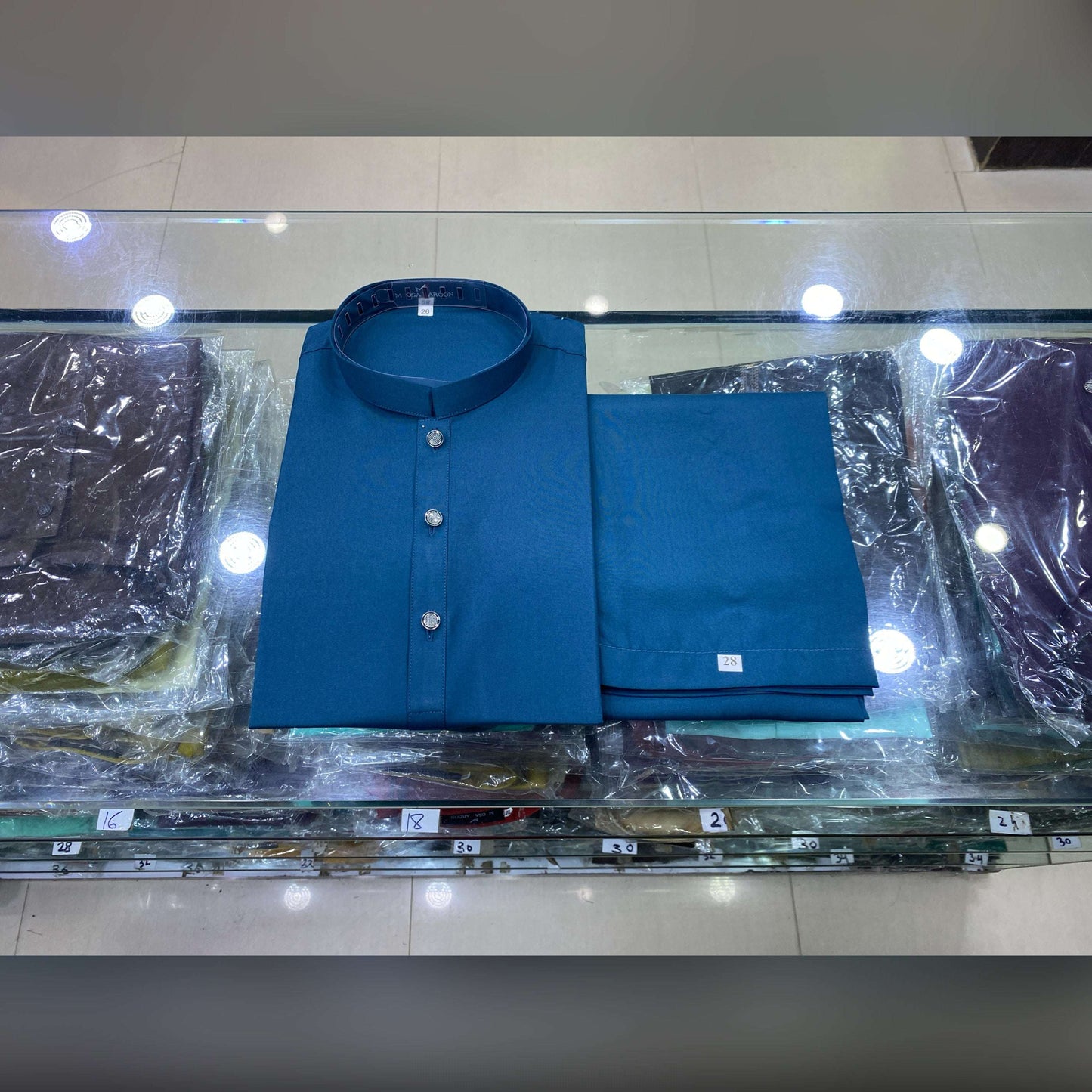 Teal Blue Premium Kurta Pajama/Shalwar