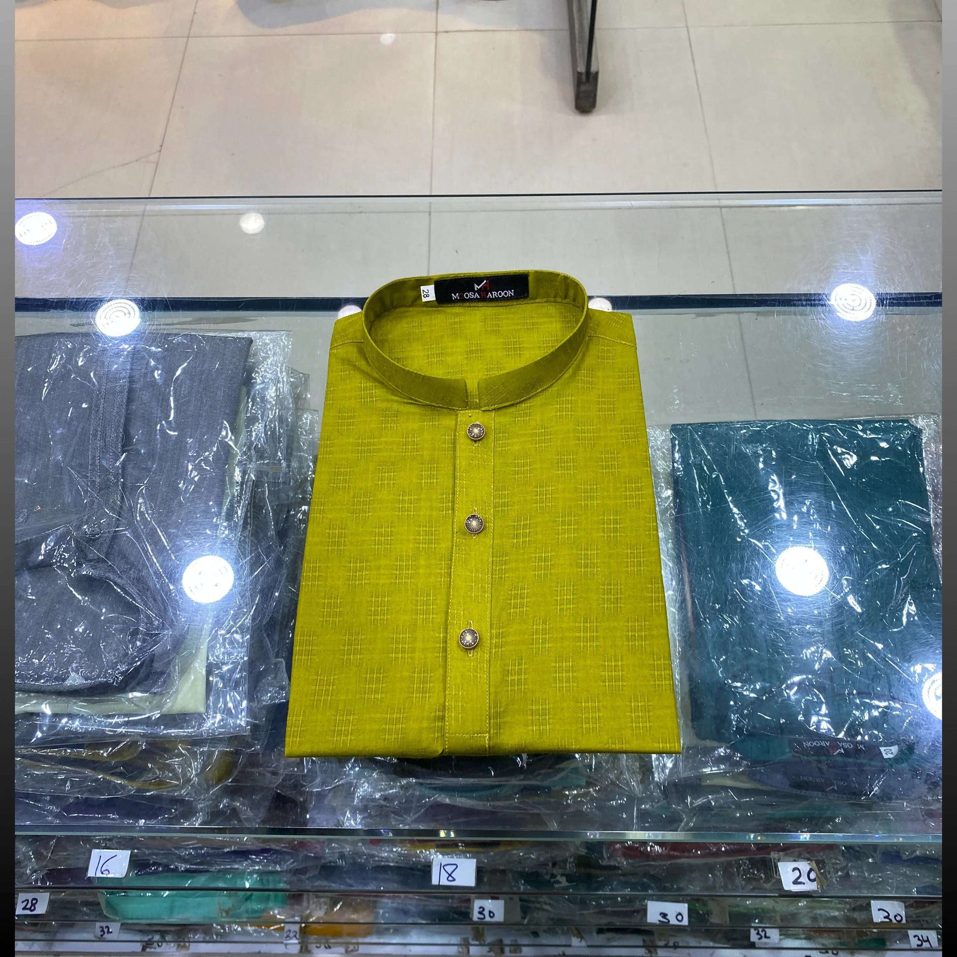 Mustard Yellow Pure Cotton Kurta Pajama