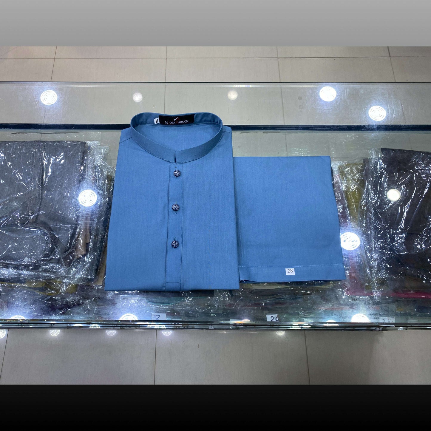 Steel Blue Premium Kurta Pajama/Shalwar