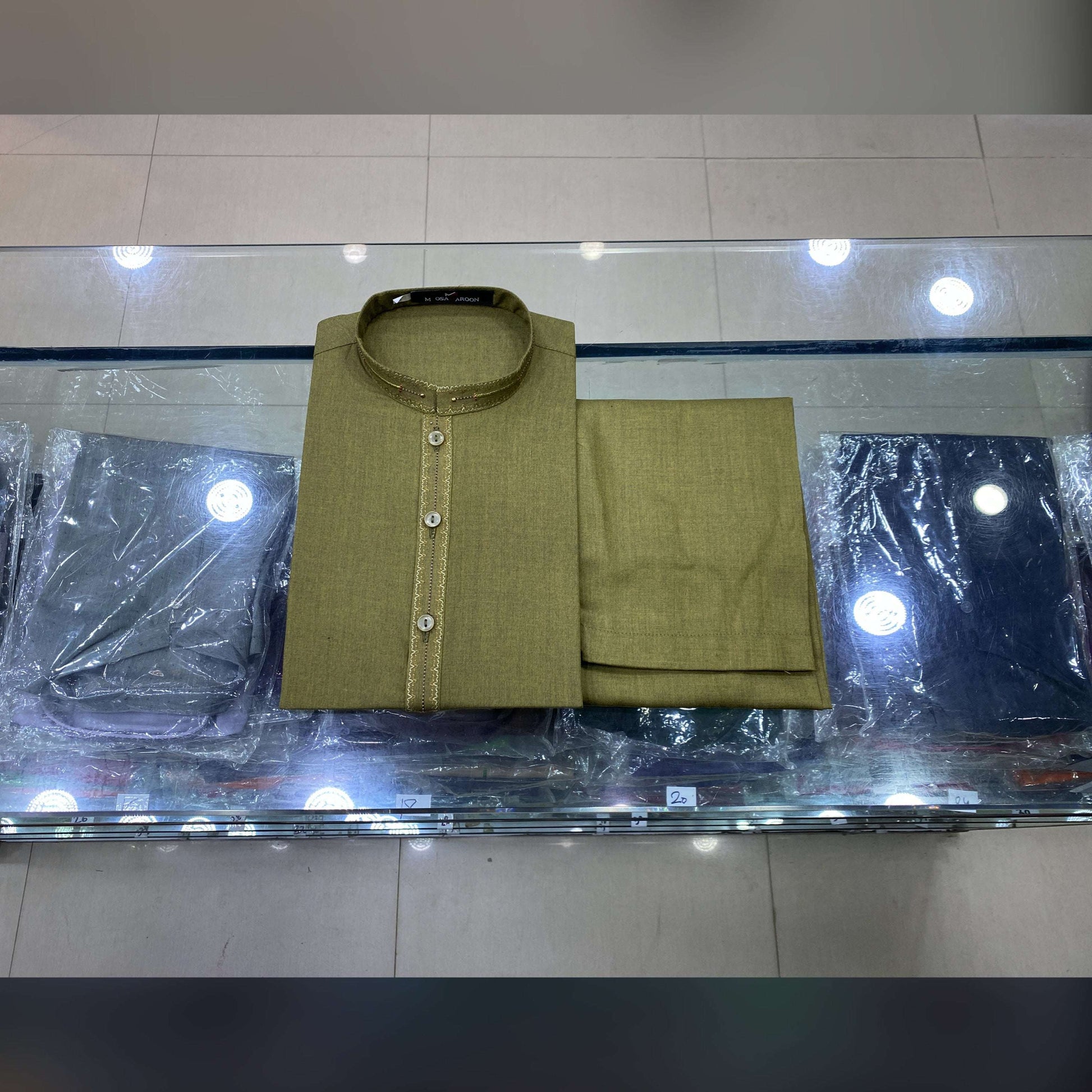 Dhaani Green Premium Kurta Pajama/Shalwar