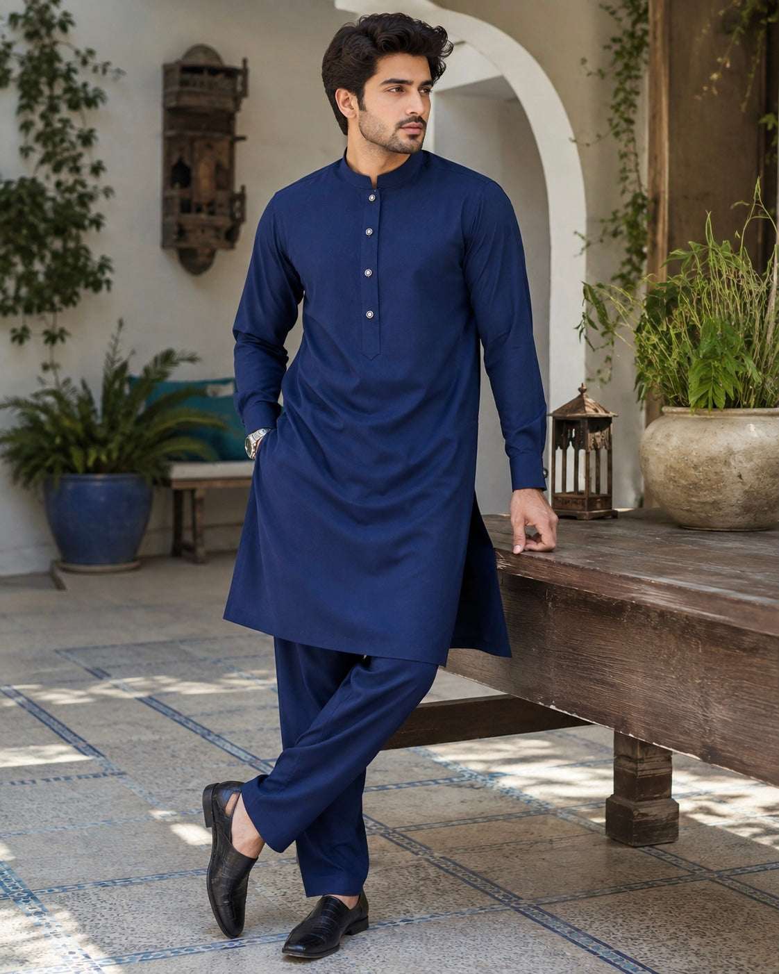 Deep Royal Blue Premium Kurta Pajama/Shalwar