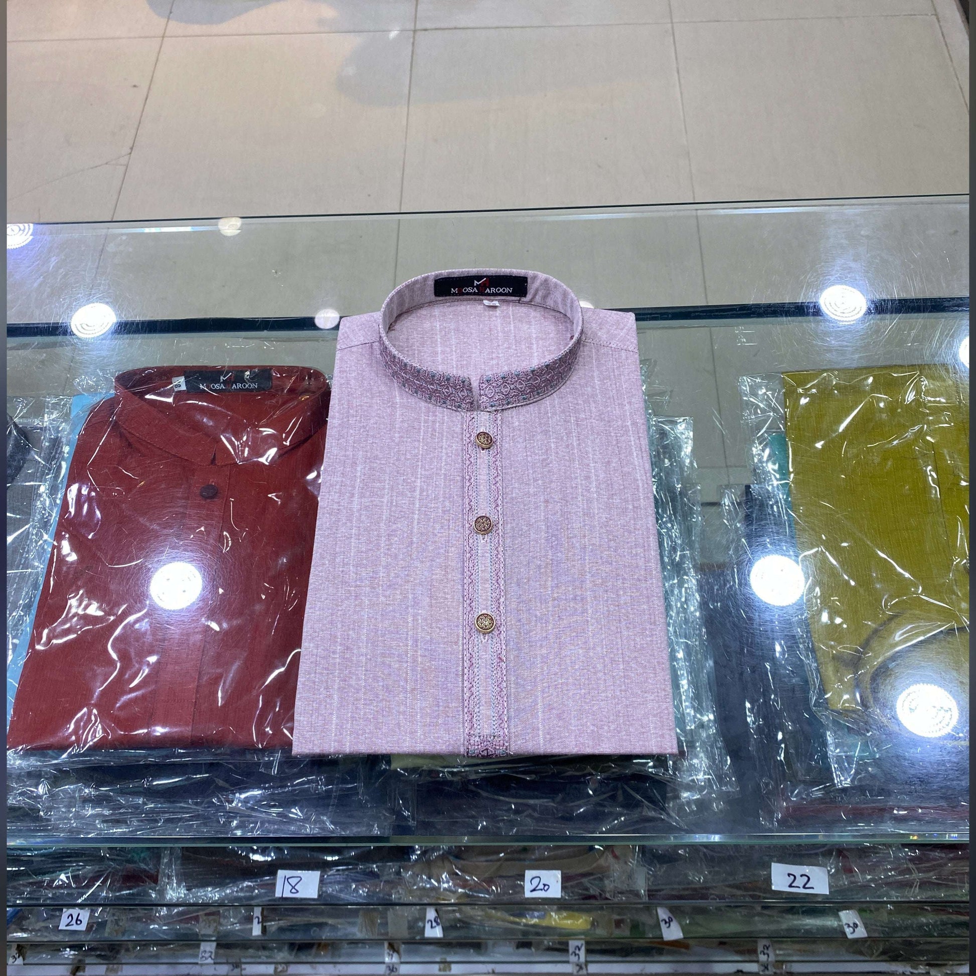 Tea Pink Embroidered Kurta Pajama/Shalwar