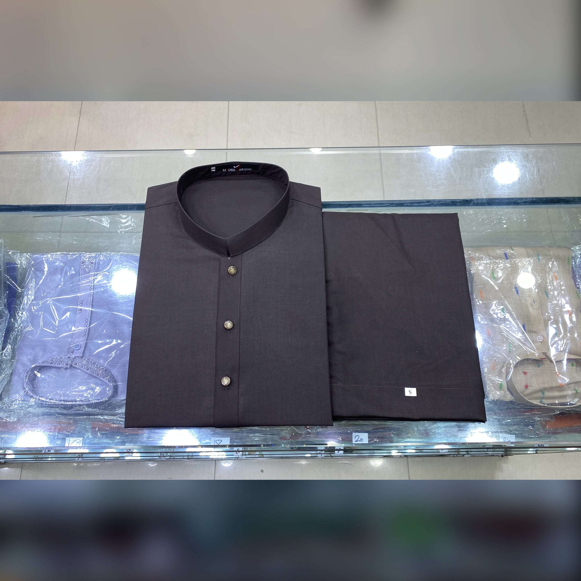 Dark Chocolate Brown Premium Kurta Pajama/Shalwar