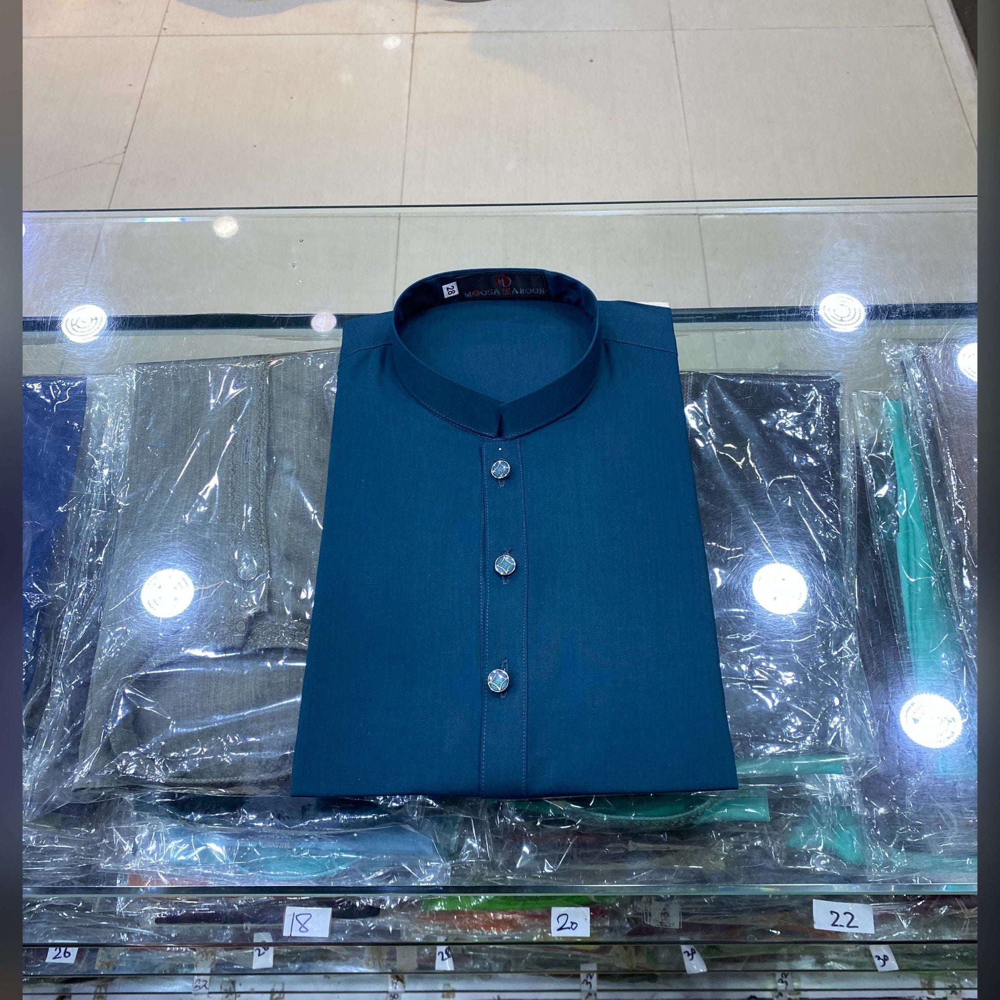 Peacock Blue Premium Kurta Pajama/Shalwar