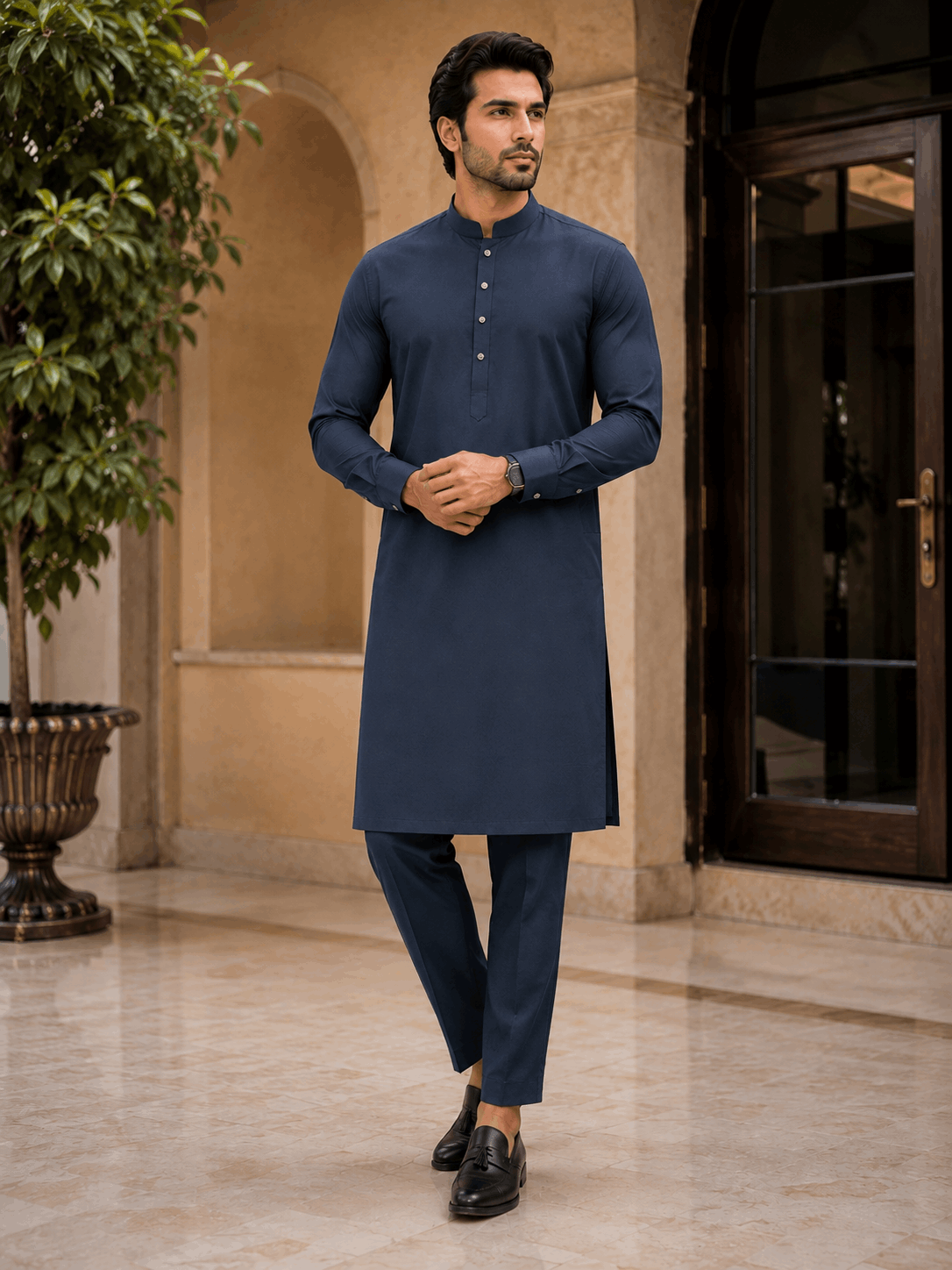 Slate Grey Premium Kurta Pajama/Shalwar