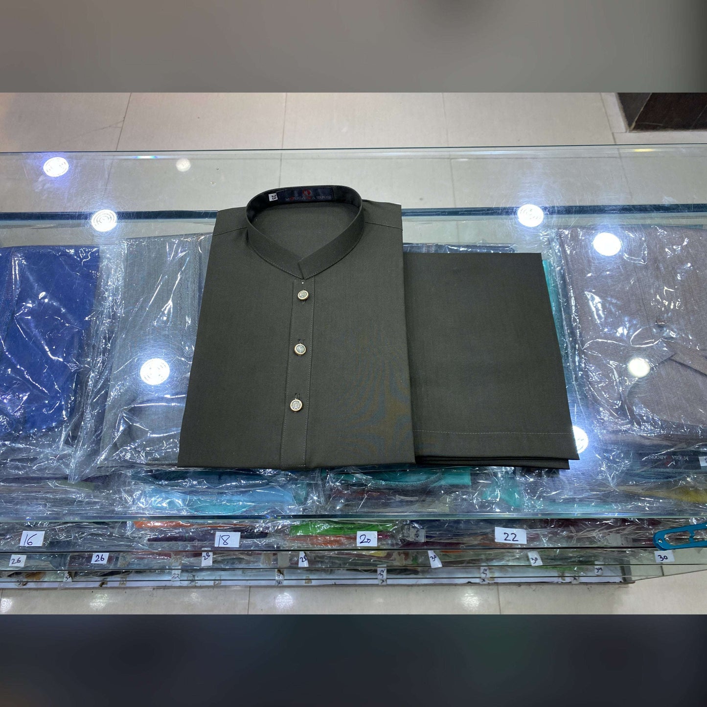 Dark Olive Green Premium Kurta Pajama/Shalwar