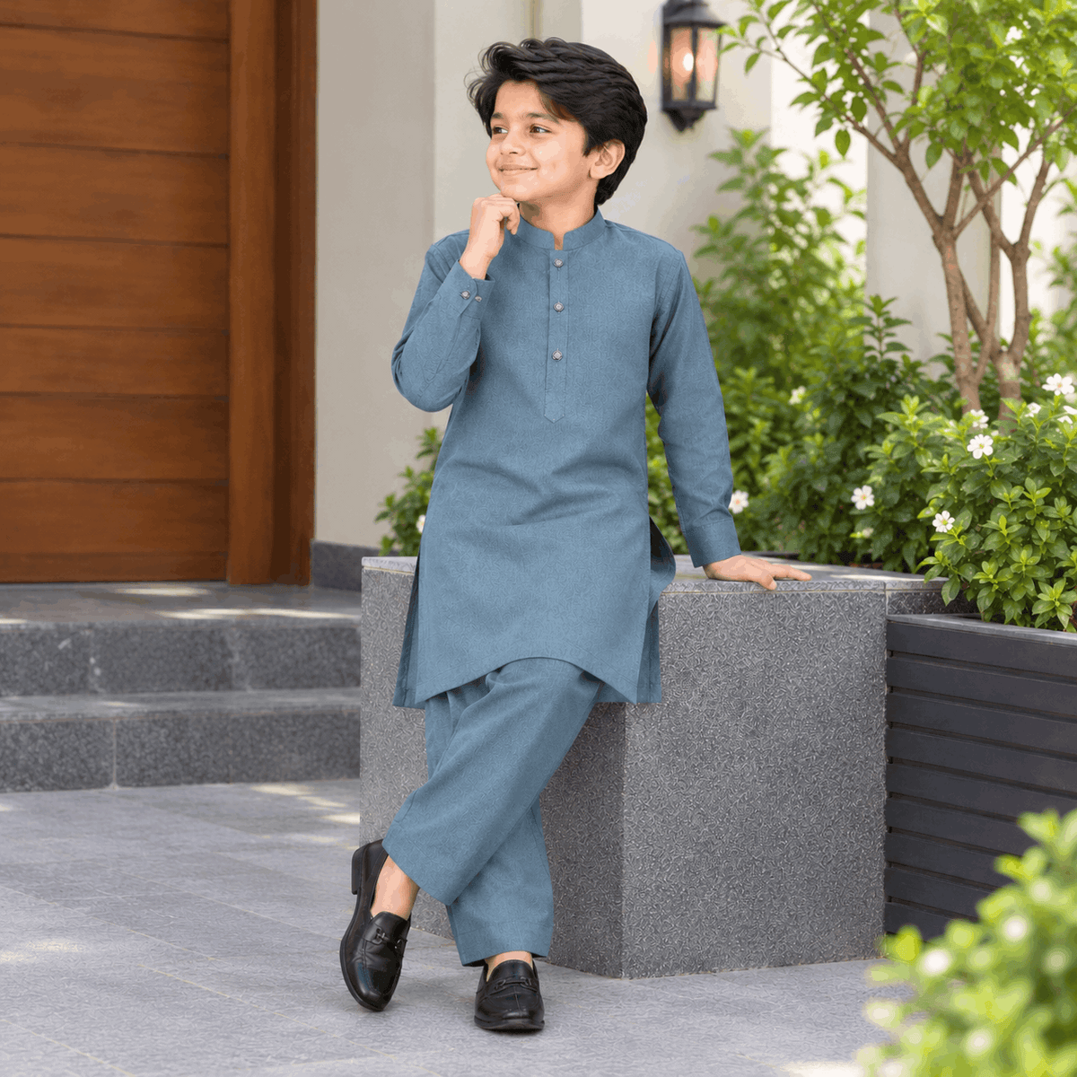 Ocean Green Premium Kurta Shalwar