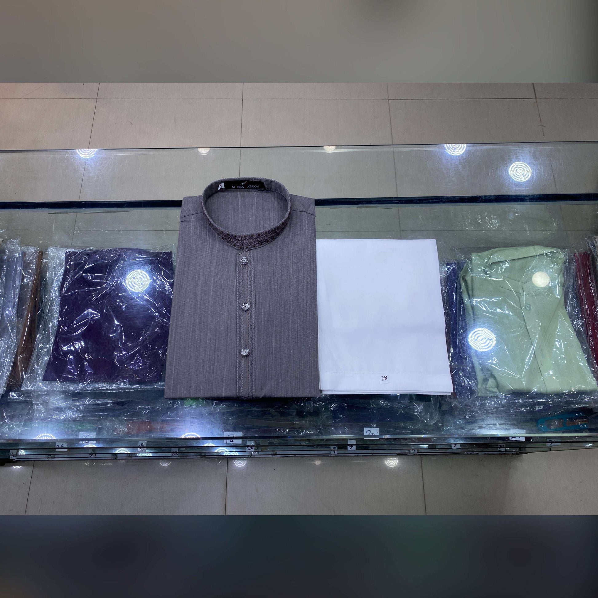 Muted Mauve Embroidered Kurta Pajama