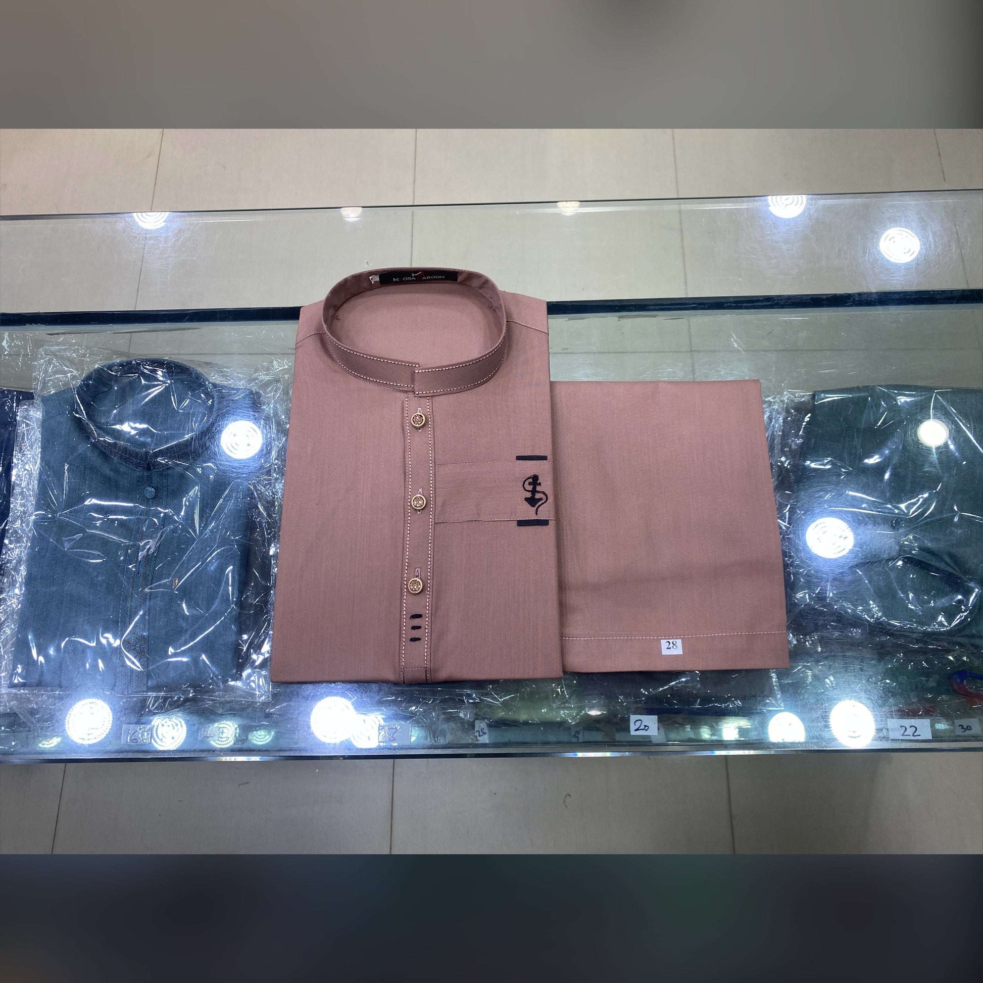 Dusty Rose Designing Kurta Pajama/Shalwar